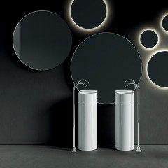 Kerasan Oke Раковина накладная круглая 30хH15 см, без отв под смеситель, цвет: белый