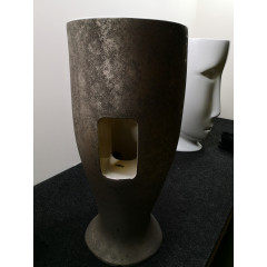 Kerasan Artwork Раковина свободностоящая "MOLOCO", с отверстием для слива в стену, цвет белый/античная платина (ЗАКАЗ по запросу!)