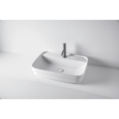 Kerasan Tribeca Раковина встраиваемая/накладная, 60х43см,с 1 отверстием под смеситель, цвет: белый