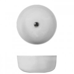 Kerasan Nolita Раковина чаша d 40 h 15см,, без отв под смеситель, цвет белый матовый