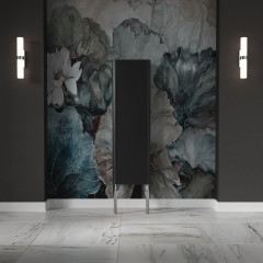 Kerasan Waldorf Колонна подвесная 40х35х129 см, с дверкой, петли справа DX, цвет Nero matt