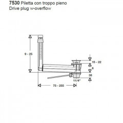 KERASAN Tribeca/Aquatech/Bentley Выпуск с переливом Geberit CLOU, цвет хром