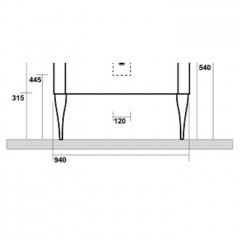 Kerasan Waldorf Ножки для базы под раковину (комплект 2шт.), цвет золото
