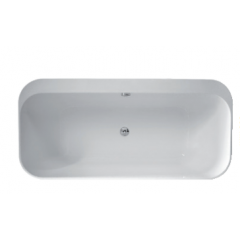 KERASAN Tribeca Ванна свободностоящая акриловая 170х80х58см в комплекте со сливом Clic-clac, цвет белый