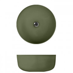 Kerasan Nolita Раковина чаша d 40 h 15см,, без отв под смеситель, цвет Verde muschio