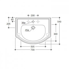 KERASAN Retro Колонна под умывальники 55/69/73см, цвет: черный глянцевый