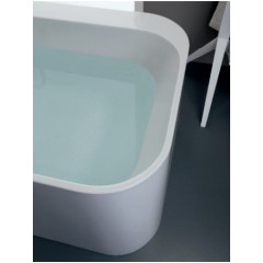 KERASAN Tribeca Ванна свободностоящая акриловая 170х80х58см в комплекте со сливом Clic-clac, цвет белый