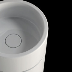 Kerasan Oke Пьедестал для раковины 5540,слив в пол с креплением WB5N, цвет: белый матовый