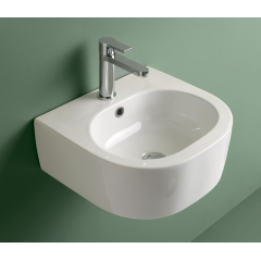 Kerasan Flo Раковина 40*37см с 1 отв. под смеситель, цвет белый (снято с пр-ва запрашивать наличие на фабрике)