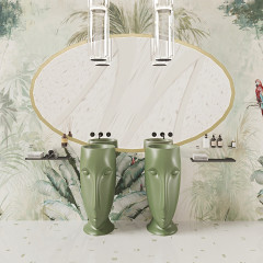 Kerasan Artwork Раковина свободностоящая "MOLOCO", слив в стену, цвет: Verde muschio