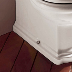 KERASAN Труба для низкого бачка, цвет хром