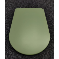 Kerasan Nolita Сиденье для унитаза SLIM быстросъемное, цвет Verde, петли хром (микролифт)