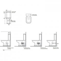 Kerasan Waldorf Бачок для унитаза моноблок (без механизма слива), цвет белый