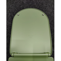 Kerasan Nolita Сиденье для унитаза SLIM быстросъемное, цвет Verde, петли хром (микролифт)