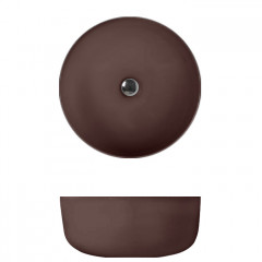 Kerasan Nolita Раковина чаша d 40 h 15см,, без отв под смеситель, цвет Borgogna matt