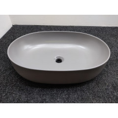 Kerasan Nolita Раковина накладная 60х40 см, без отв под смеситель, цвет Ferro Matt