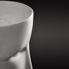 Kerasan Artwork Раковина свободностоящая "MOLOCO", слив в стену, цвет: Grigio matt