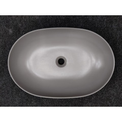 Kerasan Nolita Раковина накладная 60х40 см, без отв под смеситель, цвет Ferro Matt