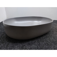 Kerasan Nolita Раковина накладная 60х40 см, без отв под смеситель, цвет Ferro Matt