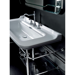 Kerasan Waldorf Металлическая структура для раковины 120см, со стеклянной полочкой, цвет хром (из 2-х коробок: арт. 920390+920290 и 920401)