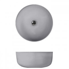 Kerasan Nolita Раковина чаша d 40 h 15см,, без отв под смеситель, цвет Grigio matt