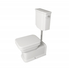 KERASAN Waldorf/Retro Механизм слива с боковой ручкой (уст-ка справа) для низкого бачка 4183/1072, без трубы, без подводки, цвет хром