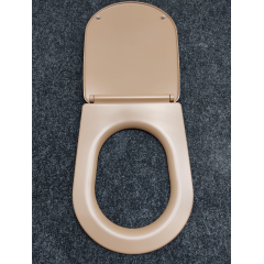 Kerasan Nolita Сиденье для унитаза SLIM быстросъемное, цвет Bruno matt, петли хром (микролифт)