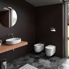 Kerasan Nolita Раковина накладная 60х40 см, без отв под смеситель, цвет белый глянцевый