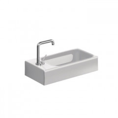 KERASAN Cento раковина 45х25см с 1отв под смеситель справа - DX, (с отверстиями для крепления к стене), цвет белый