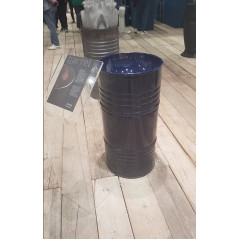 Kerasan Artwork Раковина свободностоящая "BARREL" d 45,H 90 см, без отв под смеситель, слив в стену, цвет: Blu cobalto lucido