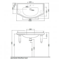 Kerasan Retro Керамический держатель для раков. (1 шт), укомплектован металлич. креплением / *для установки требуется 2 шт., цвет: черный