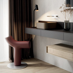 Kerasan Hako Раковина накладная квадратная 40х40хH15 см, без отв под смеситель, цвет: nocciola matte