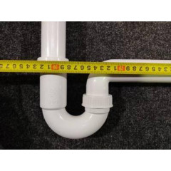 KERASAN Выпуск под слив 50-60мм, цвет хром для постирочных раковин (продаем только с раковинами 0292/0293/0294)