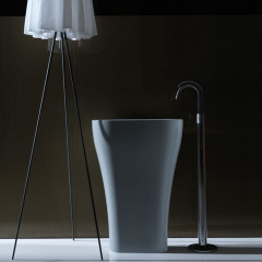 KERASAN Aquatech раковина отдельностоящая 60см, с креплением и сифоном, цвет белый (с мая 2022 срок поставки увеличен до 120 раб дней!!)