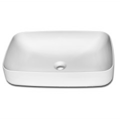 Kerasan Tribeca Раковина накладная , 60х38см, h 15см без отв. под смеситель, цвет: белый матовый