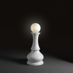 Kerasan Artwork Cтатуэтка декоративная Pedone, цвет белый глянцевый