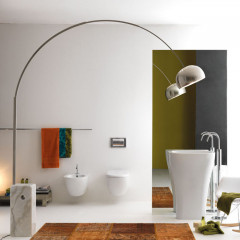 KERASAN Aquatech раковина отдельностоящая 60см, с креплением и сифоном, цвет белый (с мая 2022 срок поставки увеличен до 120 раб дней!!)