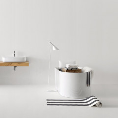 Kerasan Nolita Ванна акриловая отдельностоящая 145х78х58 см, с пробкой clic clac.цвет белый