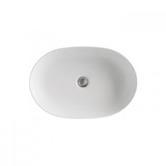 Kerasan Nolita Раковина накладная 55х35 см, без отв под смеситель, цвет белый глянцевый