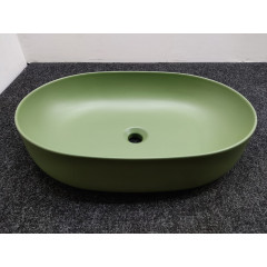 Kerasan Nolita Раковина накладная 60х40 см, без отв под смеситель, цвет Verde