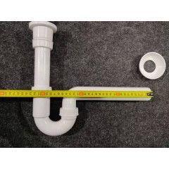 KERASAN Выпуск под слив 50-60мм, цвет хром для постирочных раковин (продаем только с раковинами 0292/0293/0294)