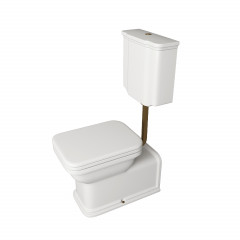 KERASAN Механизм слива одинарный для низкого бачка, без трубы без подводки, цвет бронза