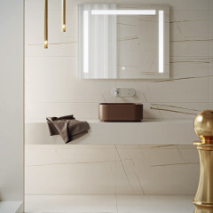 Kerasan Hako Раковина накладная квадратная 40х40хH15 см, без отв под смеситель, цвет: bruno matte