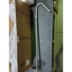 Kerasan Смеситель напольный с прогрессивным картириджем, нерж сталь сатинированная