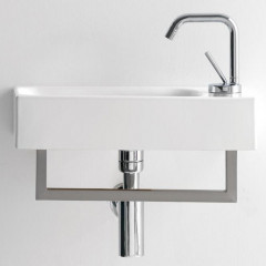 KERASAN Cento Полотенцедержатель 375 мм фронтальный для раковин 3537 и 3539, хром