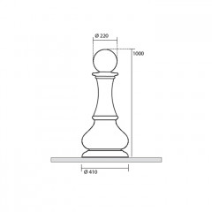 Kerasan Artwork Cтатуэтка декоративная Pedone, цвет золото (срок по запросу)