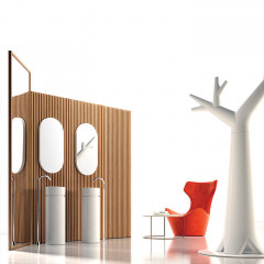 Kerasan Oke Пьедестал для раковины 5540,слив в пол с креплением WB5N, цвет: белый