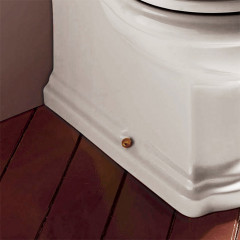 KERASAN Механизм слива одинарный для низкого бачка, без трубы без подводки, цвет бронза