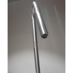 Kerasan Смеситель напольный с прогрессивным картириджем, нерж сталь сатинированная