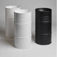 Kerasan Artwork Раковина свободностоящая "BARREL" d 45,H 90 см, без отв под смеситель. слив в стену, цвет Nero matt